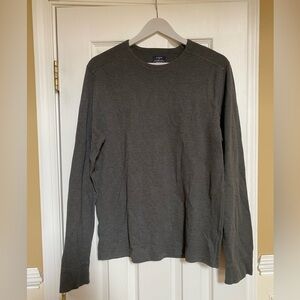 J. Crew Gray Thermal Long Sleeve Tee